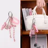 Colgante de Bolsa Serie Miu Serie Deportiva Cuerda Tejida a Mano Corazón de Niña Coche Llavero Versátil Venta al por Mayor de Fábrica
