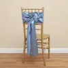 Suprimentos para Casamento: Fitas de Cetim Seladas nas Bordas, Flores Decorativas Verdes e Roxas para Encosto de Cadeira, Capas Elásticas para Cadeira, Laços