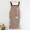 Delantal Publicitario con Logo Impreso Ropa de Trabajo de Chef Tirantes Impermeable para Limpiar Manos Delantal de Cocina para el Hogar Monos para Hombres y Mujeres