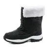 Botas de Nieve de Invierno de Talla Grande para Mujer para Viajes al Aire Libre Espesadas de Caña Alta más Terciopelo Espesado Zapatos de Algodón Botas Zapatos de Mujer