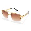 Gafas de sol de metal con diseño de leopardo para hombre, estilo europeo y americano, personalizadas, 8034