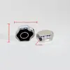 Accesorios para joyería DIY Chapado UV Gota de aceite Trébol de cuatro hojas Cuentas de agujero grande Cuentas sueltas Colgante Cuentas de agujero horizontal Venta al por mayor
