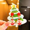 Nuevos clips para orejas de Navidad para niños, lindo diseño de reno y alce, aretes versátiles para niñas sin perforaciones, aretes de dibujos animados.