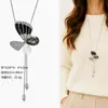 Cadena para Suéter de Collar Largo Geométrico, Accesorio de Lujo de Alta Gama, Versátil y de Moda, Colgante de Perla para Otoño e Invierno