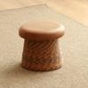 Corda de cânhamo banqueta baixa sentado píer piso banqueta varanda banqueta tatami sapato trocando banqueta madeira maciça banqueta redonda sala de estar mesa de centro banqueta
