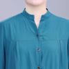 Ropa de Verano para Mujeres de Mediana Edad y Ancianas, Cárdigan de Algodón Seda de Manga Media Talla Extra Grande para la Abuela 100kg Camisa Holgada para Madre Gorda