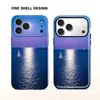 Funda Dos en Uno Floral Espiral para Oppo Huawei iPhone 17/16Pm Apple Case 17Pro Femenina Ins