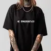 Camiseta de Manga Corta 100% Algodón Puro, Estilo Europeo y Americano de Verano, Versátil, Holgada, Diseño Cómodo, Top Estampado que Cubre el Cuerpo