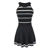 936-Saia Sexy Estilo Europeu Slim Fit Colada ao Corpo 2026 Primavera Verão Novo Vestido Colete Emagrecedor Cintura Marcada Feminino