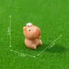 Figuras de Capibara Lindas de Primavera para Paisajes en Miniatura, Decoración de Jardín DIY, Accesorios Colgantes, Adornos Pequeños