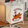 Cesto de Armazenamento de Roupas Sujas, Cesto de Lavanderia para Lençóis e Fronhas, Cesto Pendurado com Divisórias para Roupas Íntimas e Meias, Cesto de Roupa Suja Dobrável para Banheiro