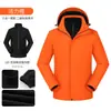 Chaqueta Exterior 3 en 1 Ropa de Trabajo para Hombres y Mujeres Cortavientos Impermeable Cálida Forro Desmontable Ropa de Montañismo Logo Personalizado