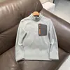 Primavera, Otoño, Invierno Ligera Exterior Diaria Térmica Alta Elasticidad Antiestática Cuello Alto Chaqueta de Forro Polar 13385