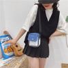 Bolso Cruzado de un Hombro con Bloques de Color de Lona Lindo Bolso Pequeño Ins para Niña Pequeña Bolso de Teléfono Móvil y Monedas Bolsa de Conejo Bolso Cuadrado Pequeño para Mujer