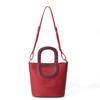 Bolso Cubo de Gran Capacidad para Mujer, Versátil para el Uso Diario, Bolso Cesta de Nariz de Cerdo, Bolso de Hombro Cruzado de Cuero Genuino Estilo Nuevo
