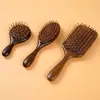 Pente Infantil de Sândalo Dragão e Fênix Bolsa de Ar Caveira Feminino Almofada de Ar Cabelo Cacheado Massagem no Couro Cabeludo Pente Portátil Pequeno de Mão Cuidados com o Cabelo