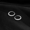 Puños para oreja de Plata Esterlina S925 Brillantes Escarchados, Aretes de Aro Nicho de Lujo Ligero, Aretes Galaxia, Venta al por mayor del Fabricante, Exquisitos Elementos Geométricos