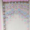 Cortina de porta estilo Ins para meninas, cortina decorativa fofa para quarto, meia cortina para casa, sala de estar sem furos, cortina para pendurar no quarto das crianças