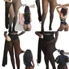 Leggings Forrados de Lana Tk Calcetines Mágicos Forrados de Polar Venta Transfronteriza Amazon Medias Transparentes Cálidas Negras