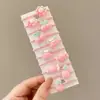 Goma para el pelo de dibujos animados de frutas de verano para niños y niñas, Cuerda para el pelo pequeña tipo 'chirrido', Accesorios para el pelo de alta elasticidad, Diadema
