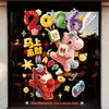 2026 Año del Caballo Decoración de Ventana Pegatina Estática Festival de Primavera Pegatina Creativa para Vidrio de Ventana Decoración de Pegatina para Puerta con Bendición de Año Nuevo Pegatina de Ventana de Año Nuevo