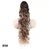 Cola de caballo larga rizada para mujer europea y americana, clip de garra de 32 pulgadas, cola de caballo larga, fibra sintética de alta temperatura, cola de caballo rizada grande y ondulada, venta al por mayor