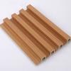 Grelha de Fibra de Bambu PVC Luxo Leve Textura de Madeira Imitação 160 Oca Pequena Placa de Parede Alta com Sulcos Côncavos e Convexos Fabricante Impermeável Parede Interna