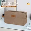 Nuevo neceser y bolsa de maquillaje minimalista, un bolso portátil para el uso diario y los viajes, con gran capacidad, diseño moderno, casual y retro