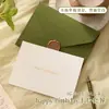 Tarjeta de Cumpleaños Verde Aguacate con Sobre Verde Oliva Bendición de San Valentín Gratitud Gracias Tarjeta Escrita a Mano para Evento de Año Nuevo