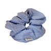 Elástico de cabelo estilo college simples coreano ~ Corda de cabelo azul pequena e fresh para rabo de cavalo baixo, acessórios de cabelo em bola para mulheres