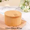 Atacado do Fabricante Produtos de Madeira de Bambu Organização e Armazenamento para Casa e Cozinha Temperos Caixa de Sal Pote de Tempero Sólido com Tampa