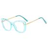 Gafas Jamie 9018 Europeas y Americanas Modernas de Corte Diamante Anti Luz Azul para Mujer Marco Completo de Tr90 Se Pueden Adaptar con Lentes Graduados