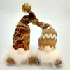Boneca de Elfo Criativa, Boneca Sem Rosto Dourada Brilhante, Decoração de Atmosfera Natalina, Boneca de Tricô para Feriados Atacado