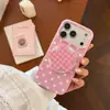Funda Magnética Estilo Coreano Ins con Puntos y Estrellas Adecuada para Teléfono Móvil Apple 17Promax Funda Iphone16P Linda 15 Soporte