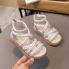 Sandálias Romanas para Meninas 2023 Verão Novo Estilo Moda Infantil Sola Macia Sapatos de Princesa Antiderrapantes Sapatos para Menininhas