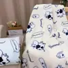 Manta com Estampa de Desenho Animado Flanela Lazer Escritório Intervalo para Almoço Estudo Individual Cobertura para Pernas de Estudante Carro Primavera e Verão Manta de Ar Condicionado