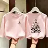 Camiseta de manga larga de algodón puro para niñas lindas, nuevo estilo primavera y otoño 2026, top infantil estiloso, camiseta básica casual para niños mayores