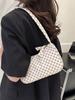 Bolsa de Axila Pu Trendyy Retro Bolsa Casual Feminina 2023 Novo Estilo Moda de Mão Estampada Bolsa de Ombro