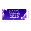 Fondo navideño personalizado para fábricas transfronterizas, decoración de ambiente festivo, personalización de banner de Año Nuevo 2026 para interiores