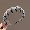 Diadema de alta corona dentada de nuevo estilo 2026 para mujer, un accesorio sofisticado para el uso diario, adecuada para lavarse la cara, sujetar el cabello en su lugar y como pinza para el cabello o diadema