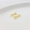 Fivela de Fecho Tipo Semente de Melão Colorida Duradoura Preenchida com Ouro 14K Fivela de Clipe Fivela para Pulseira Colar Pingente Fio de Orelha Material de Acessórios