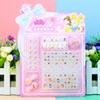 Juego de pegatinas para uñas infantiles, seis en uno, diseño de princesa Sofía de la nieve, pegatinas de diamantes, película falsa