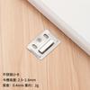 Clip hebilla panel de pared hebilla de acero inoxidable pieza de fijación de pvc sujetador de instalación hebilla de pared integrada de fibra de bambú