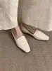 Nuevos mocasines retro con tacón oculto, zapatos pequeños de cuero de punta cuadrada, súper versátiles, estilo commuter 2026 para mujer, cuero suave