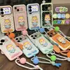 Funda para iPhone 16 compatible con Apple 17 Pro Max, con diseño de lunares, bebé llorando, soporte dual y cordón, se transforma instantáneamente en Fondo Estrellado Dopamina