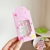 Pegatinas de uñas removibles para niñas pequeñas, dibujos animados, lindo bebé, autoadhesivas, pegamento de gelatina, pegatinas de arte de uñas de princesa dulce