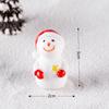 Navidad anciano muñeco de nieve micro paisajismo tren de nieve caja calcetines de Navidad regalo pequeño campana adornos de planta en maceta de resina