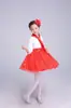 Eu sou um lenço vermelho para encontrar o sonho chinês Roupa de performance de canção vermelha Crianças da Liga dos Jovens estudantes do ensino primário e secundário Roupas de coro para o Dia de Ano Novo