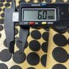 Diámetro 4 5 6 7mm Redondo Negro Unilateral Audio Pequeños Electrodomésticos Antideslizante Almohadilla de Espuma eva Amortiguadora Mini Almohadillas para Pies