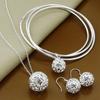 Joyería de comercio exterior, exquisito collar de bolas, pendientes y pulsera, adecuado para Europa y Estados Unidos, el más vendido en stock, suministro al por mayor T126